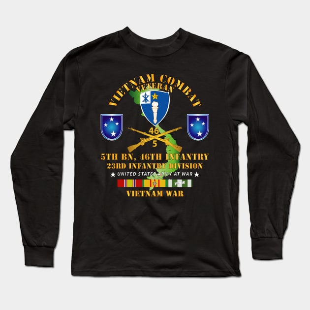 5th Bn 46th Infantry w VN SVC Long Sleeve T-Shirt by twix123844